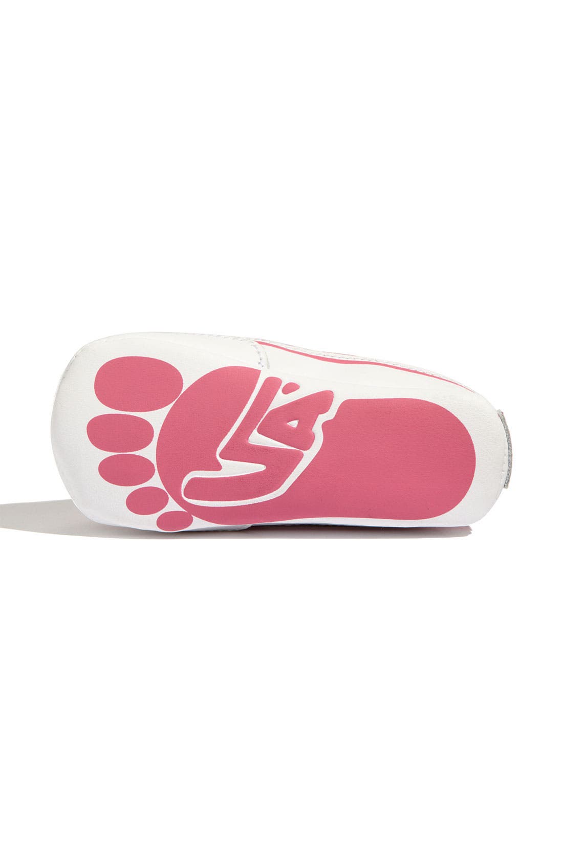 'Authentic' Crib Shoe, Alternate, color, PINK/ WHITE HEARTS