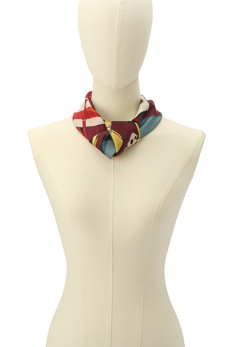 Archive Silk Square Scarf, Alternate, color, MULTI