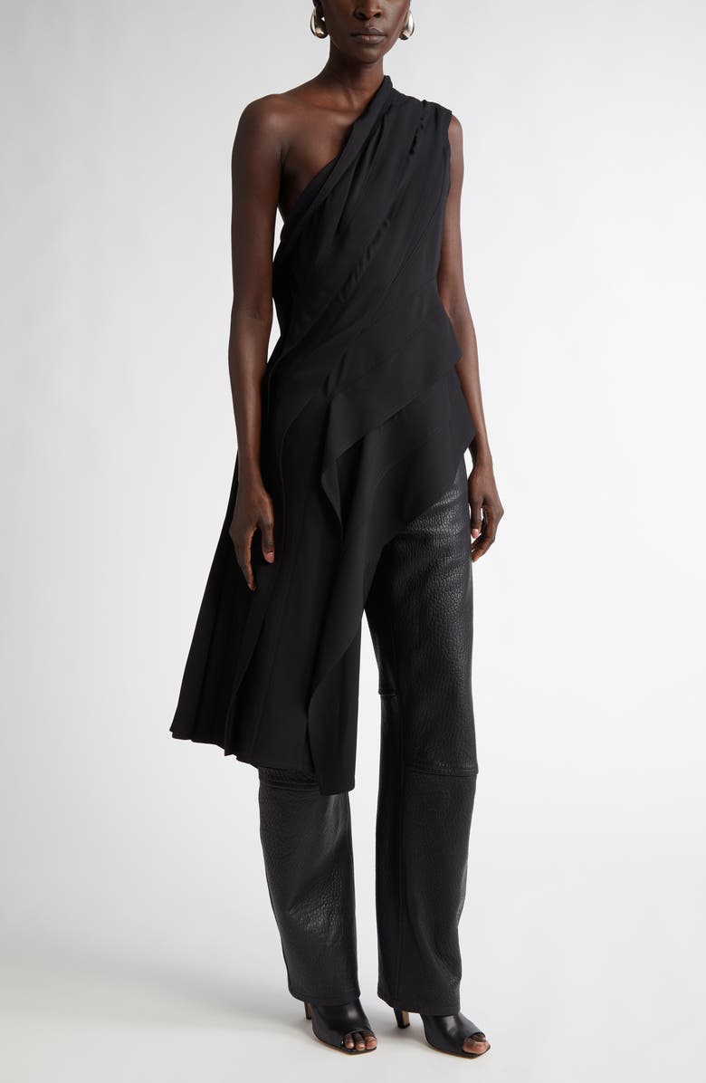 Bottega Veneta Fluid Asymmetric One-Shoulder Top, Main, color, 