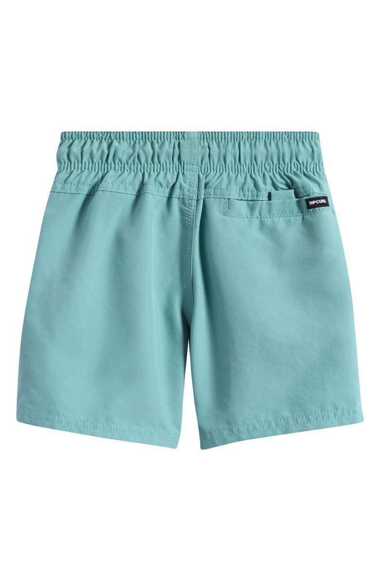 Rip Curl Kids' Offset Volley Swim Trunks, Alternate, color, Blue Lagoon