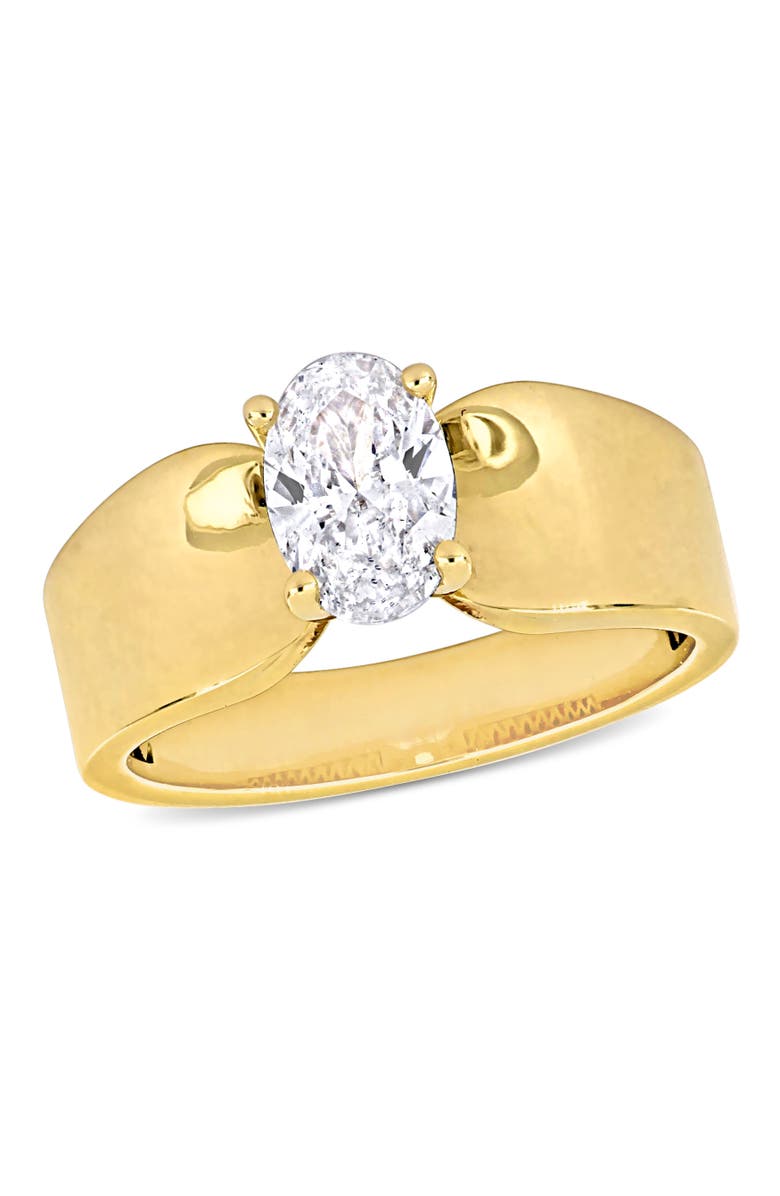 Julianna B. Oval-Cut Diamond Solitaire Ring 14k, Main, color,