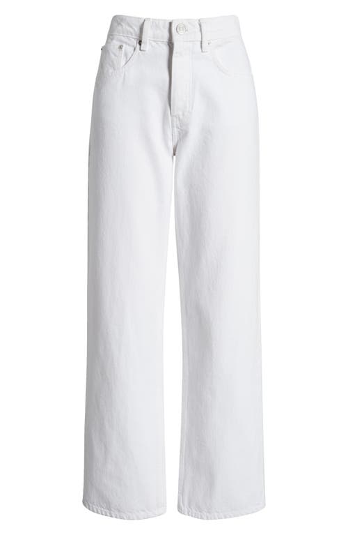 Frame High-waisted Barrel Jeans For In White