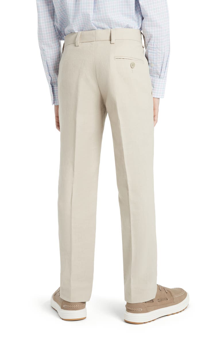 Tallia Kids' Linen Blend Dress Pants, Alternate, color, Khaki