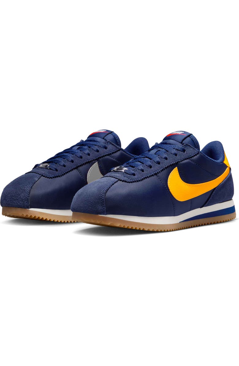 Nike Cortez Sneaker, Main, color, Midnight Navy/ Gold/ Blue Void