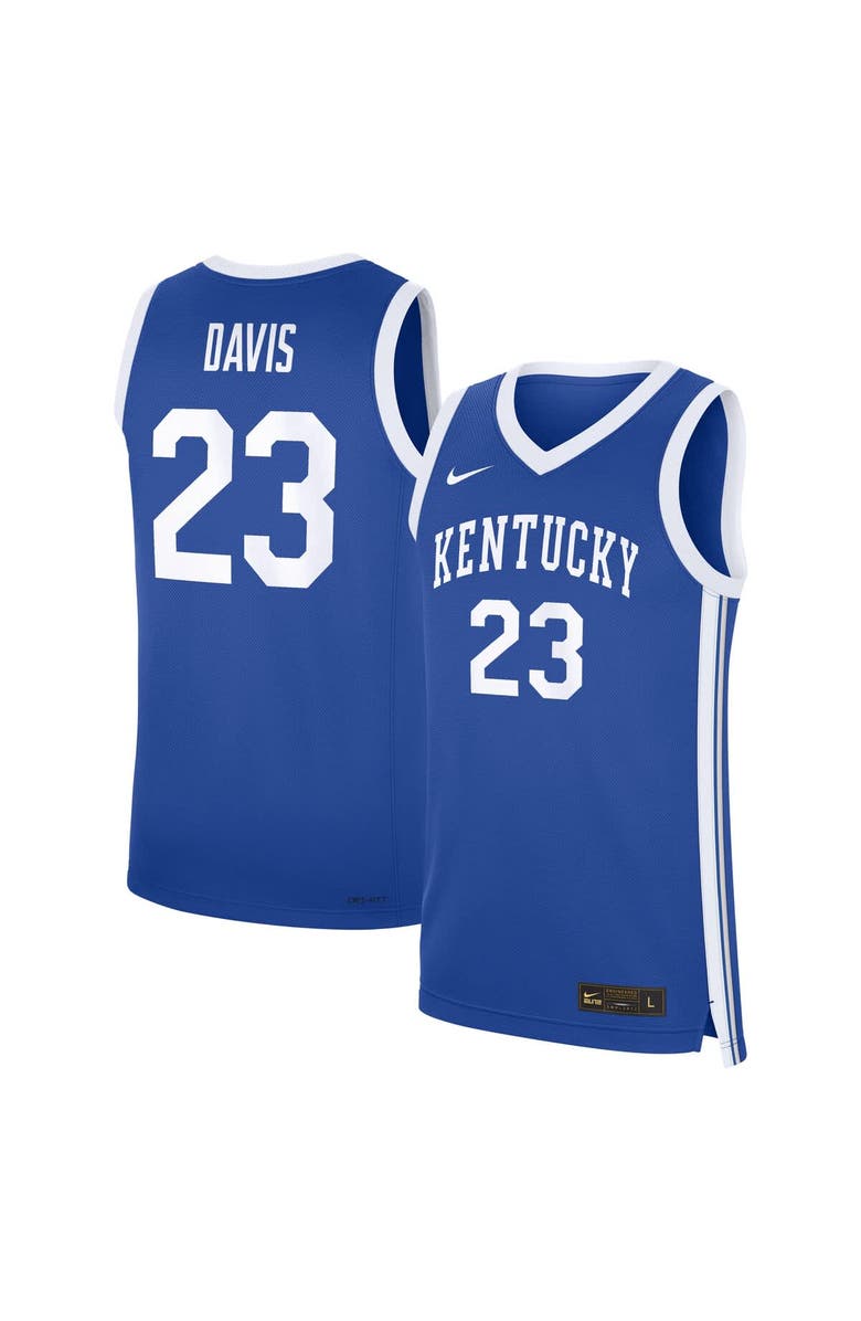 Nike Men's Nike Anthony Davis Royal Kentucky Wildcats Road Replica Basketball Jersey, Main, color, Royal
