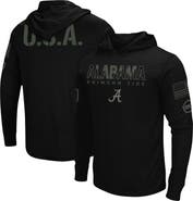 COLOSSEUM Men's Colosseum Black Alabama Crimson Tide OHT Military Appreciation Hoodie Long Sleeve T-Shirt