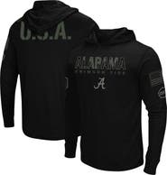 COLOSSEUM Men's Colosseum Black Alabama Crimson Tide OHT Military Appreciation Hoodie Long Sleeve T-Shirt