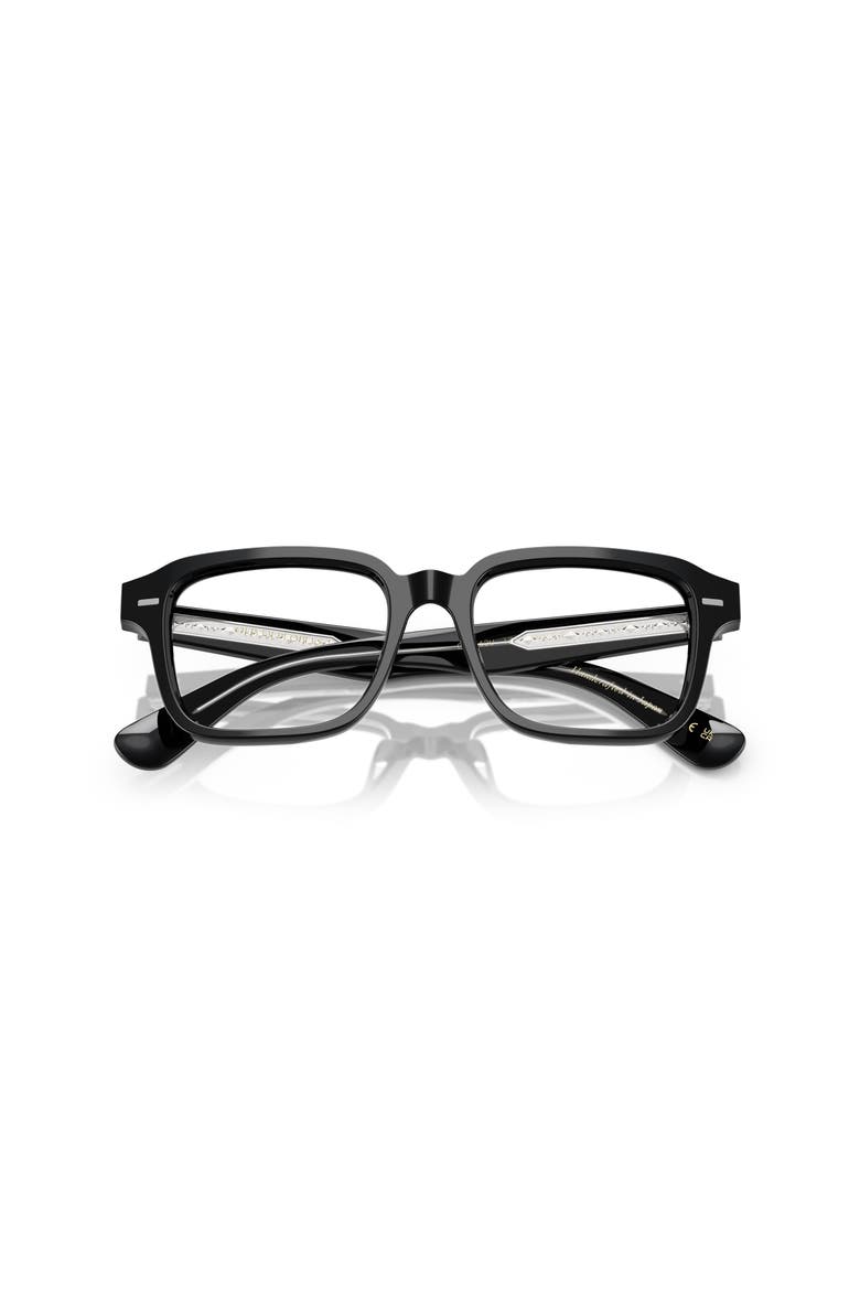 51mm Rectangle optical glasses, Alternate, color, Black