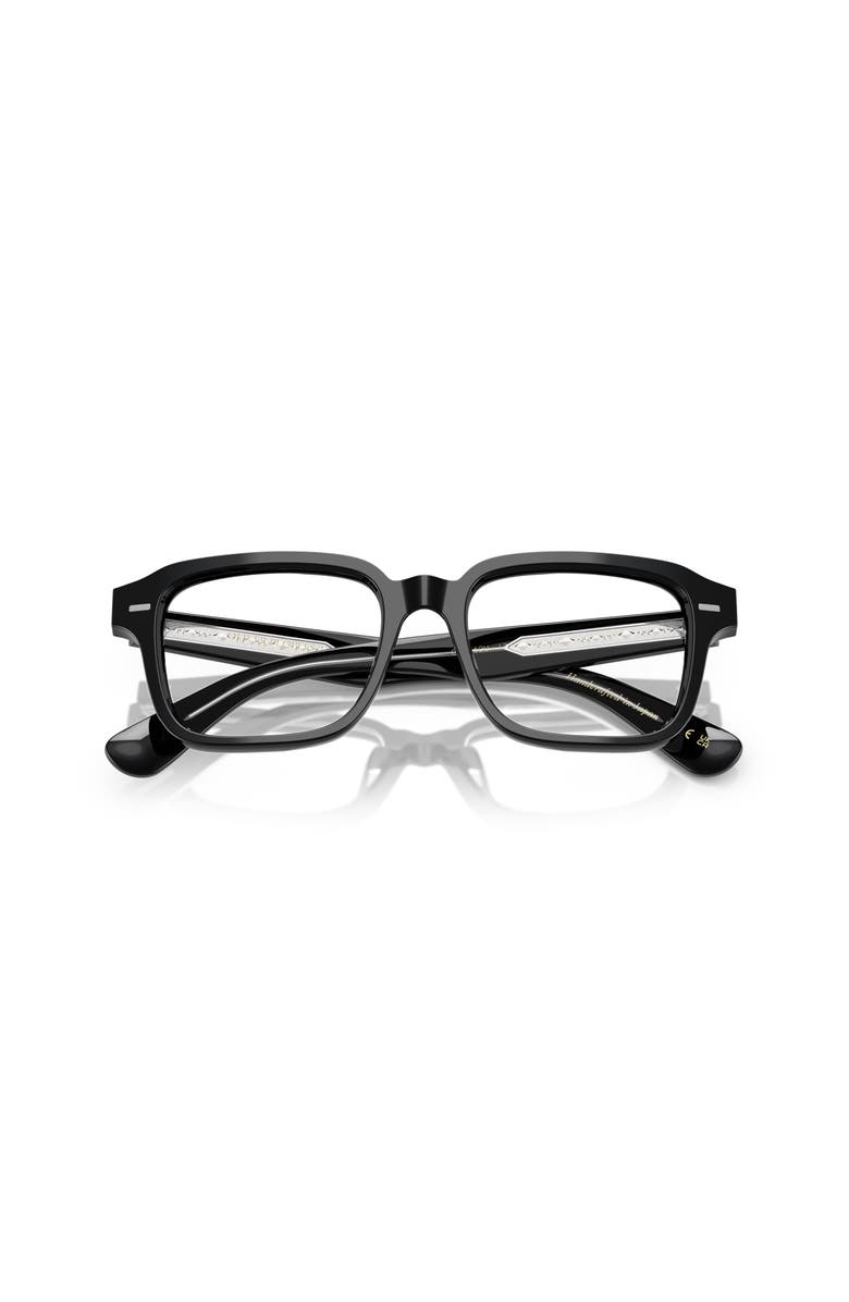 Oliver Peoples 51mm Rectangle optical glasses, Alternate, color, Black