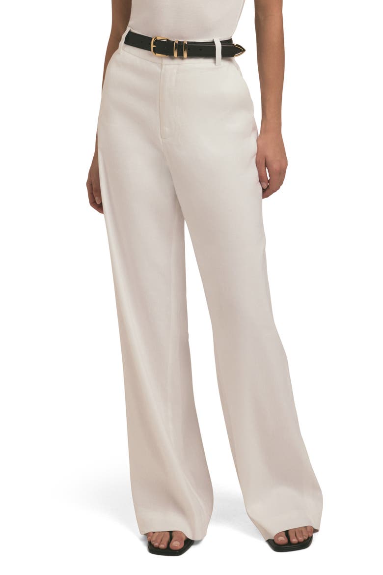 The Jones Linen Blend Wide Leg Pants, Main, color, BRIGHT WHITE