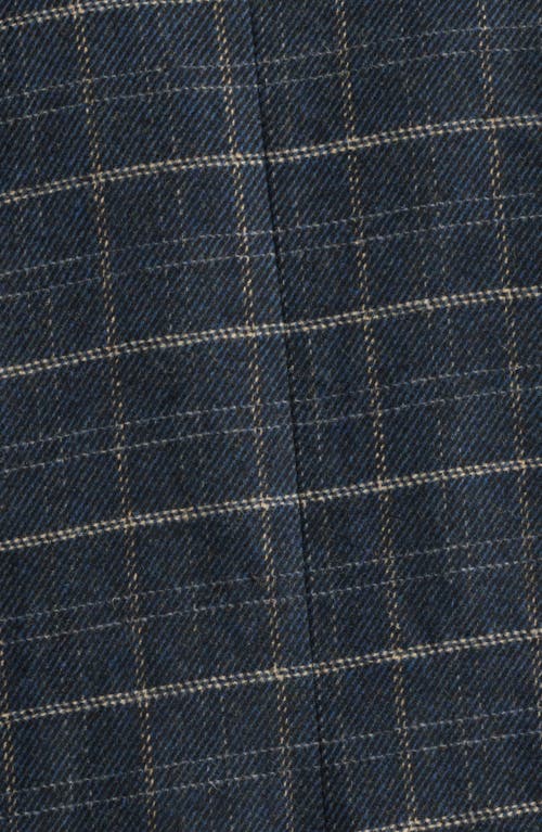 Wit & Wisdom Plaid Coat In Blue