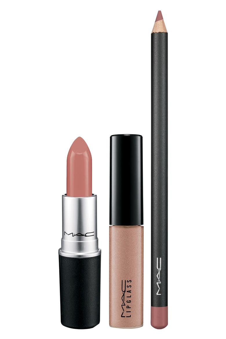 M·A·C 'Look in a Box - Pretty Natural' Lip Kit, Main, color, PRETTY NATURAL