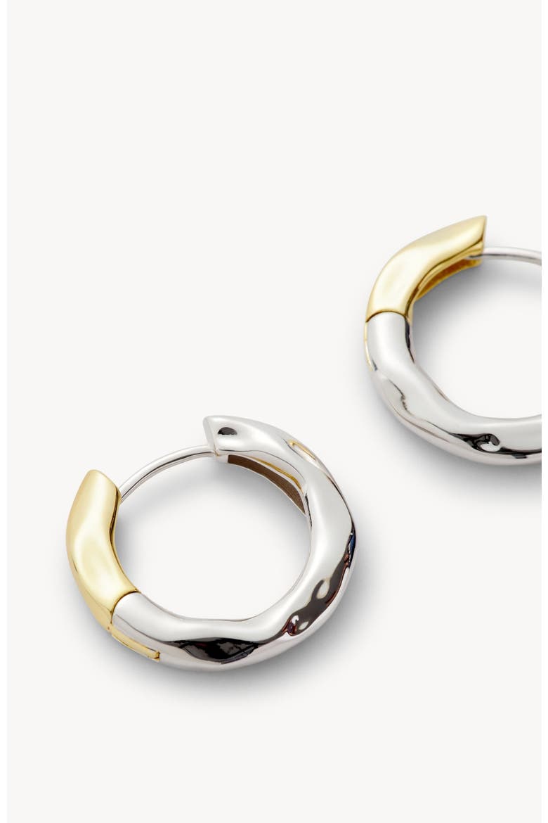 Petite Wavy Hoops in 3/4, Alternate, color, Silver