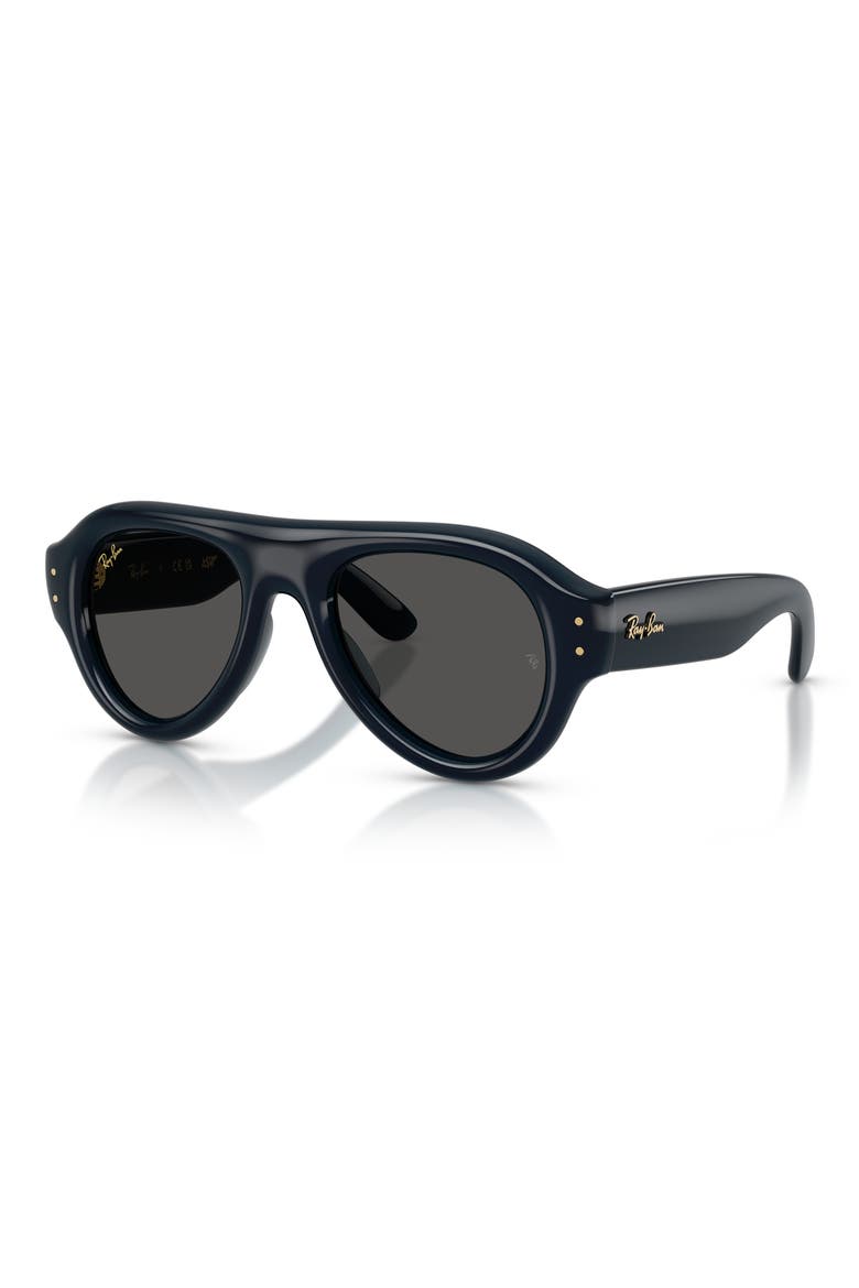 A$AP Rocky 52mm Pilot Puffer Sunglasses, Alternate, color, TRANSPARENT BLUE / DARK GREY