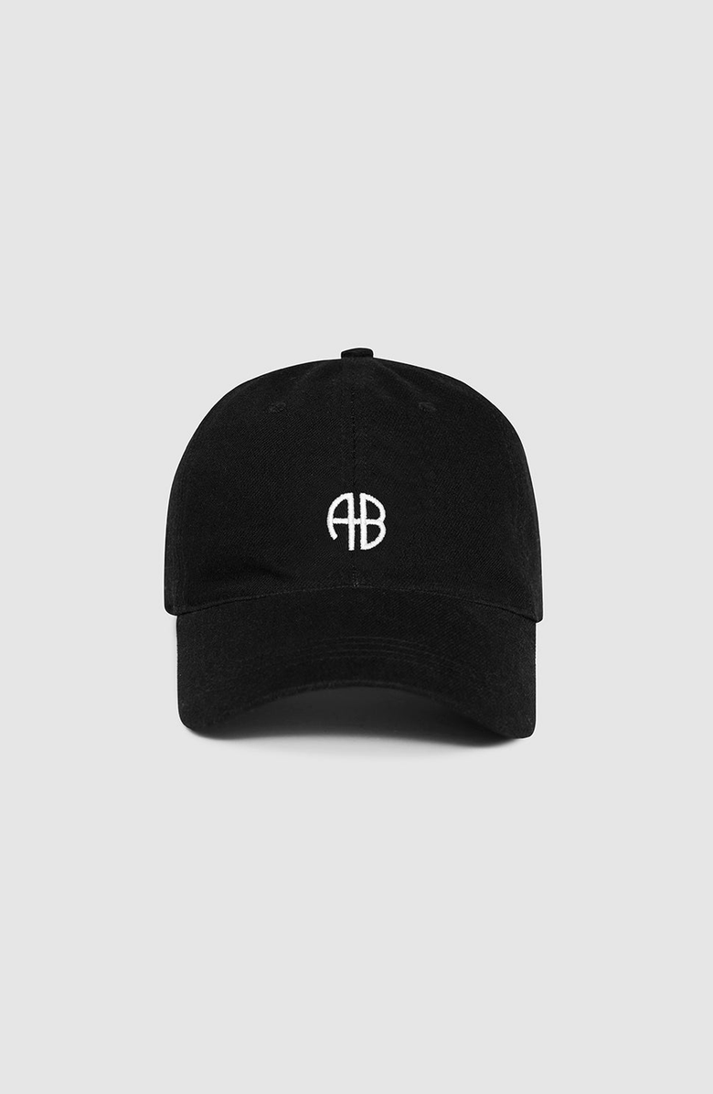 ANINE BING Jeremy Baseball Cap, Main, color, Black Denim