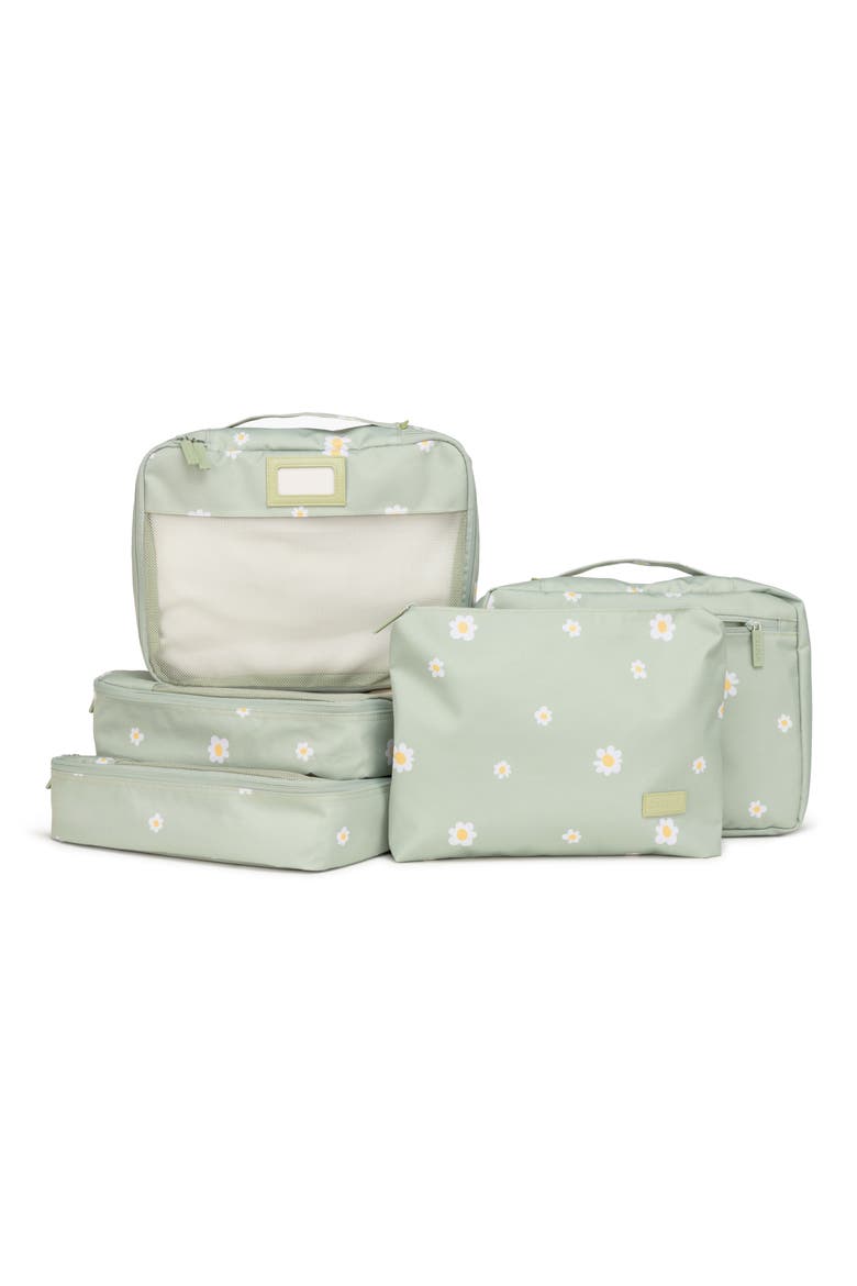 5-Piece Packing Cube Set, Main, color, GREEN