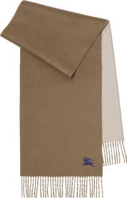 Burberry Reversible EKD Embroidered Cashmere Scarf