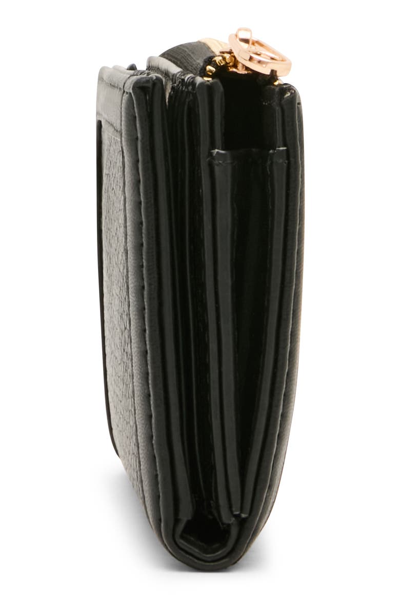 Bifold Wallet with Charms, Alternate, color, BLACK