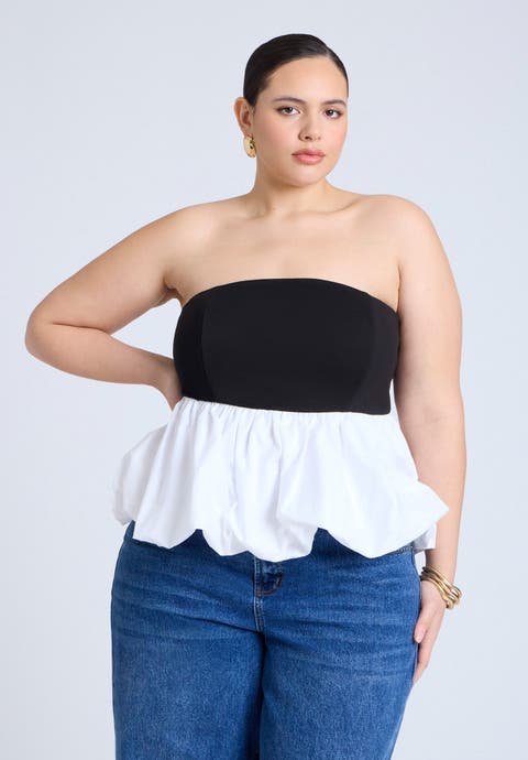 Peplum Tube Top (Plus Available)
