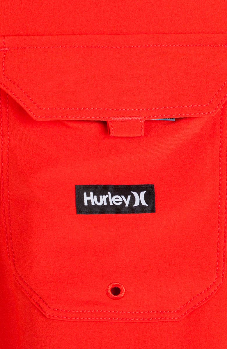 Hurley Block Party Board Shorts, Alternate, color, Habanero