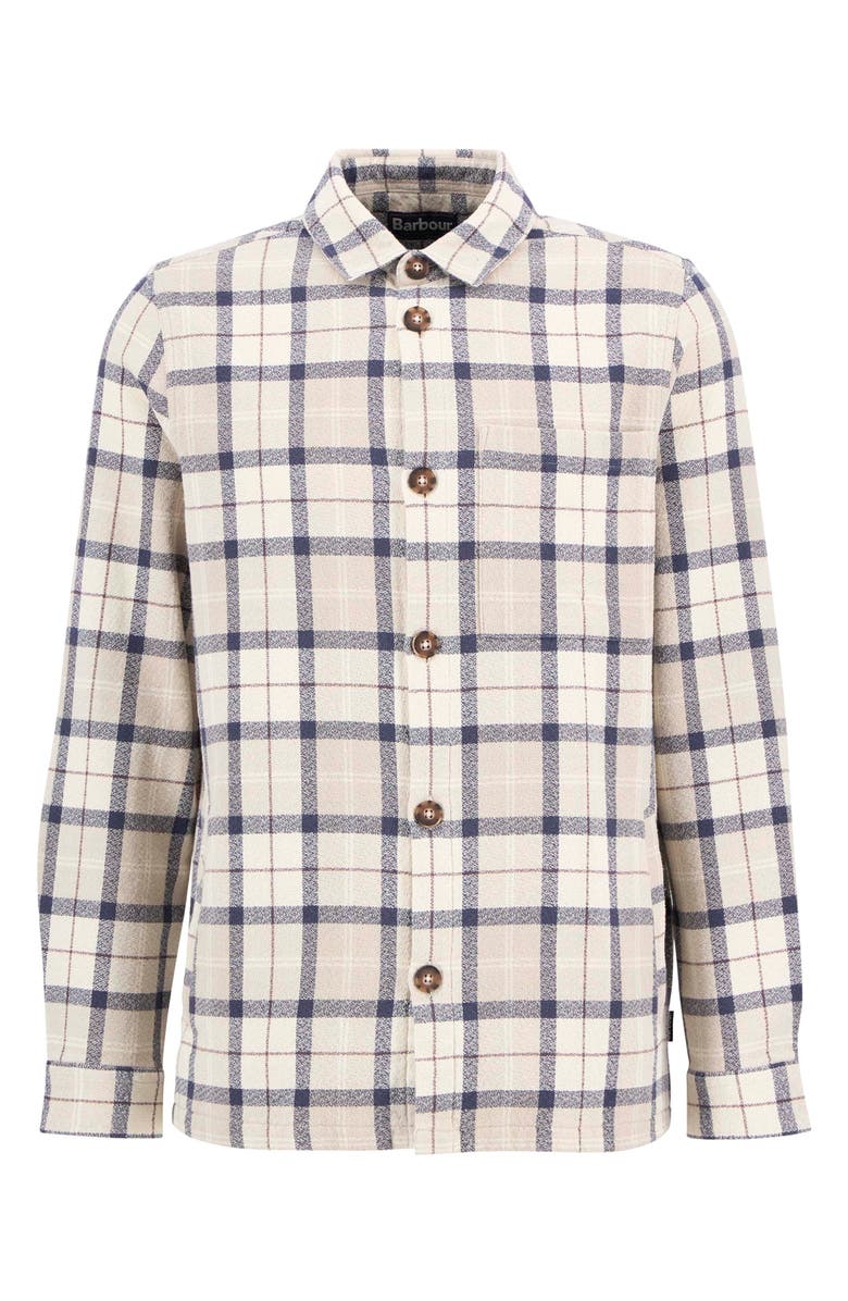 Barbour Vennel Texture Tartan Overshirt, Alternate, color, Oban Mist Tartan