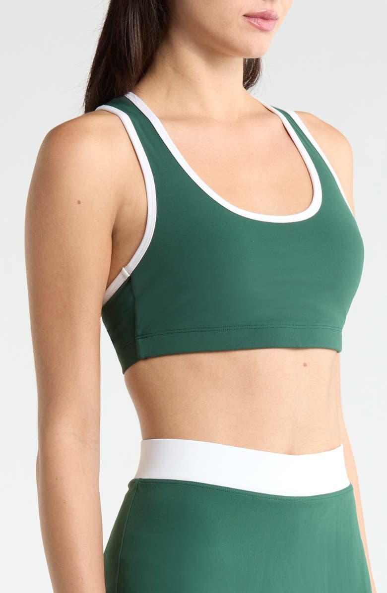 Year of Ours Sport Court Scoop Neck Sports Bra, Alternate, color, Turf White