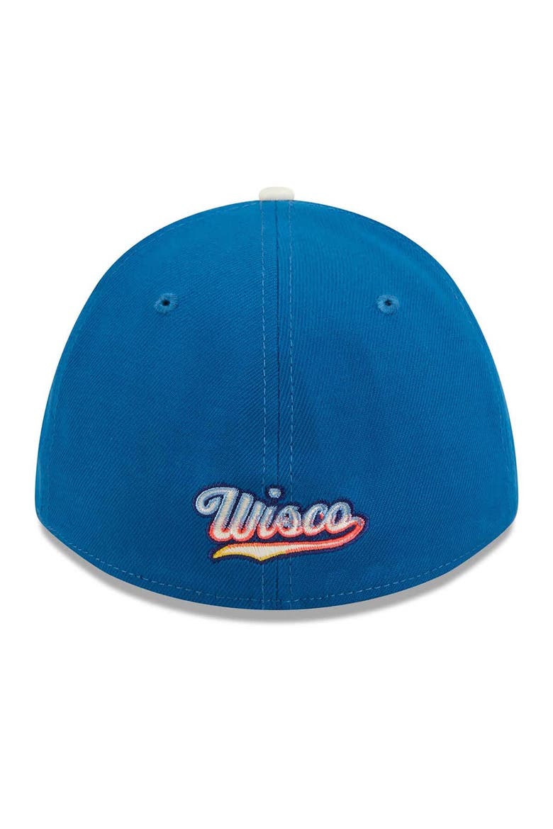 Men's New Era Blue Milwaukee Brewers 2026 City Connect M-Crown 39THIRTY Flex Hat, Alternate, color, Blue
