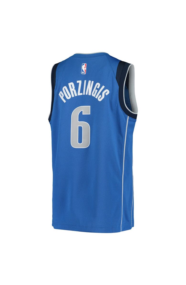 Nike Youth Nike Kristaps Porzingis Blue Dallas Mavericks Swingman Jersey - Icon Edition, Alternate, color, 