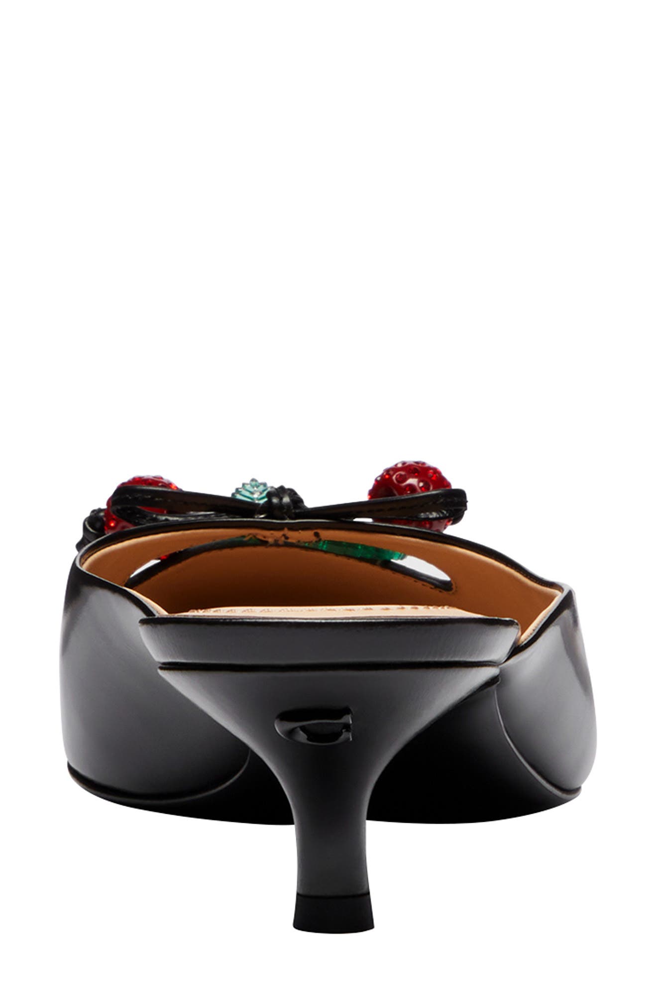 COACH Runway Pointed Toe Kitten Heel Mule, Alternate, color, 