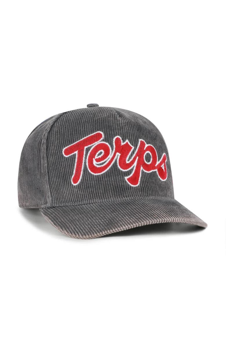 '47 Men's '47 Gray Maryland Terrapins Reclaim Snow Wash Corduroy Hitch Adjustable Hat, Alternate, color, Gray