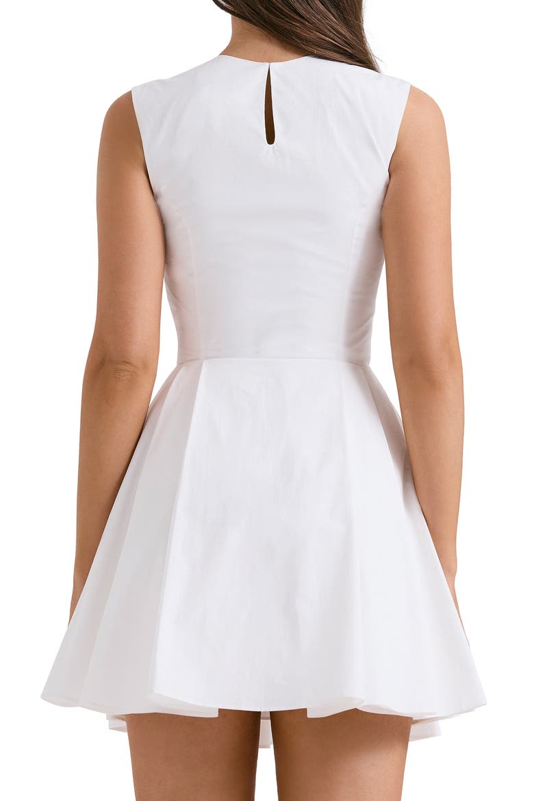 Claretta Sleeveless Minidress, Alternate, color, WHITE