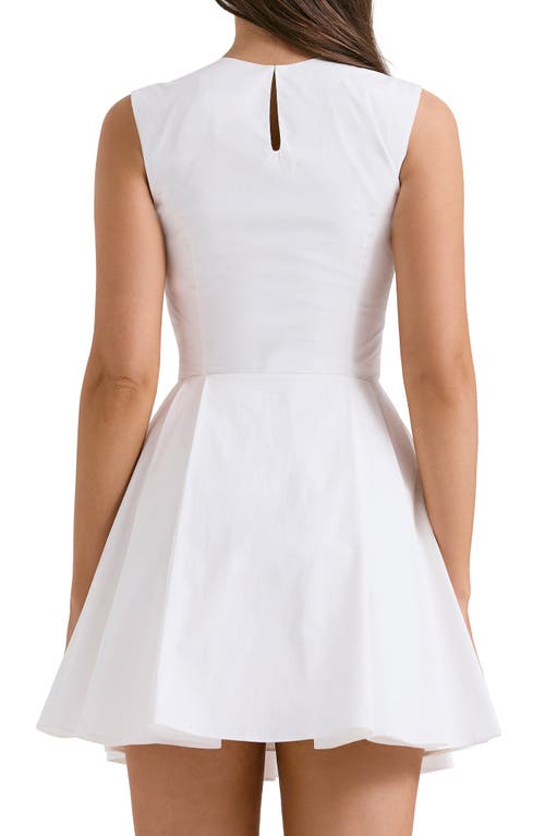 House Of Cb Claretta Sleeveless Minidress In White