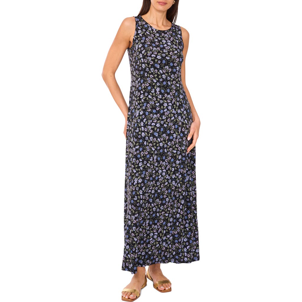 Shop Vince Camuto Floral Print Sleeveless Maxi Dress