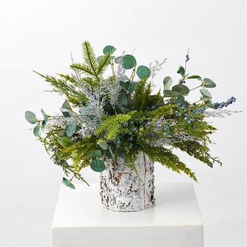 Darby Creek Trading Juniper Berry & Silver Cedar Pine Arrangement In Green