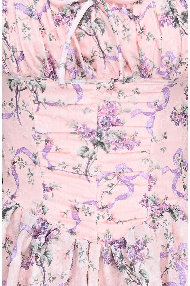 Ophelia Floral Fit & Flare Romper, Alternate, color, ROSE PRINT