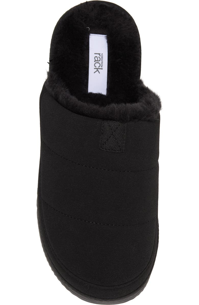 NORDSTROM RACK Keegan Faux Fur Lined Quilted Scuff Slipper, Alternate, color,