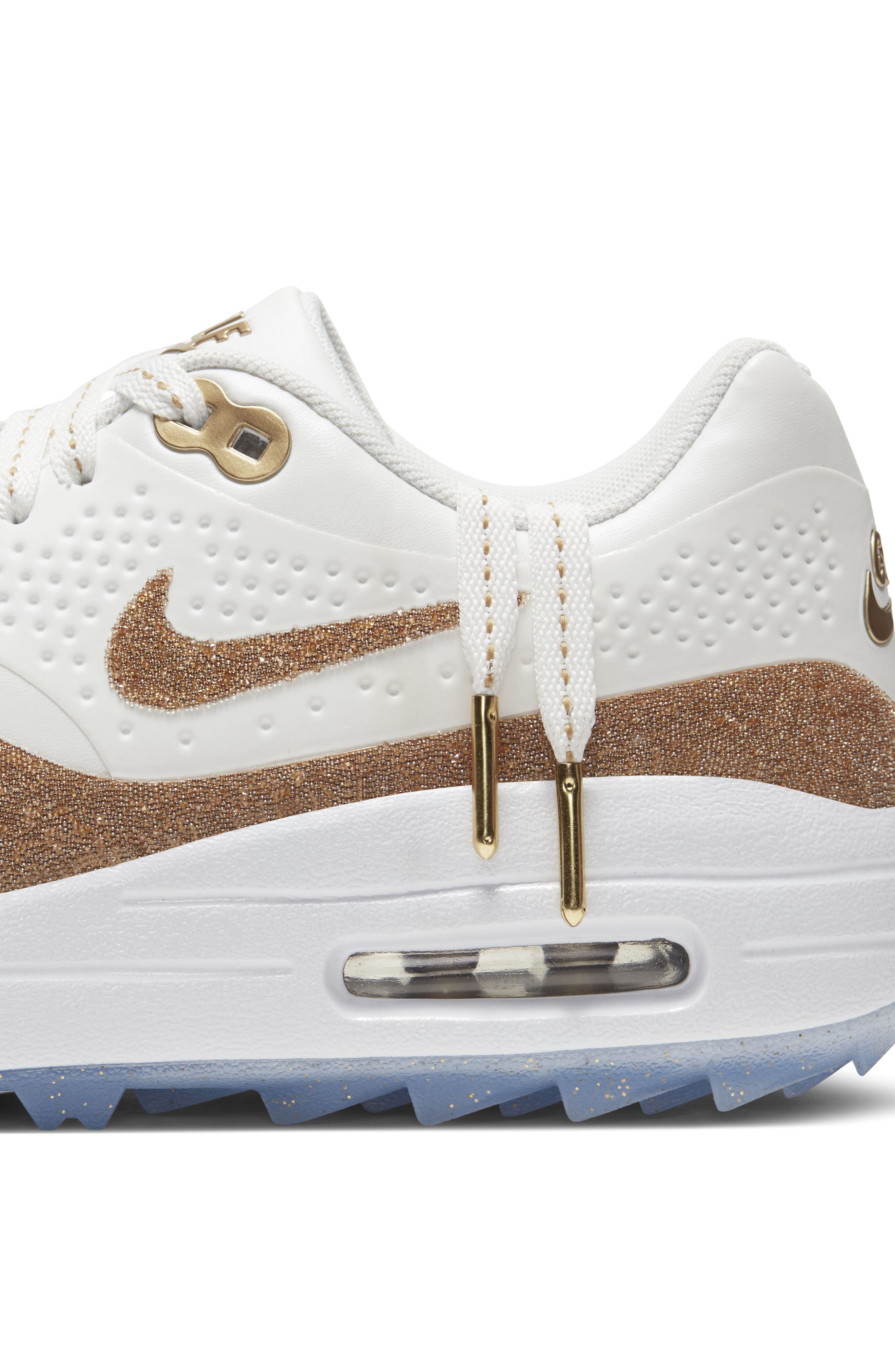 Nike Air Max 1 x Swarovski<sup>®</sup> Golf Shoe, Alternate, color, 
