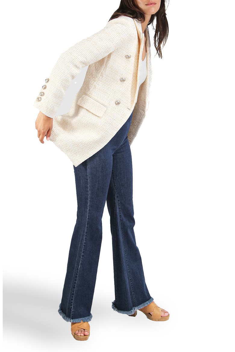 Princess Polina Tweed Blazer, Alternate, color, CREAM