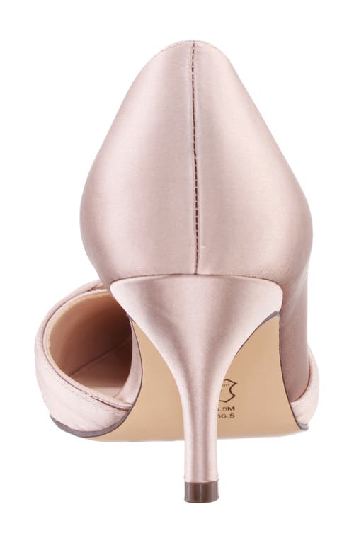 Nina Blakely Womens Satin Evening D'orsay Heels In Neutral
