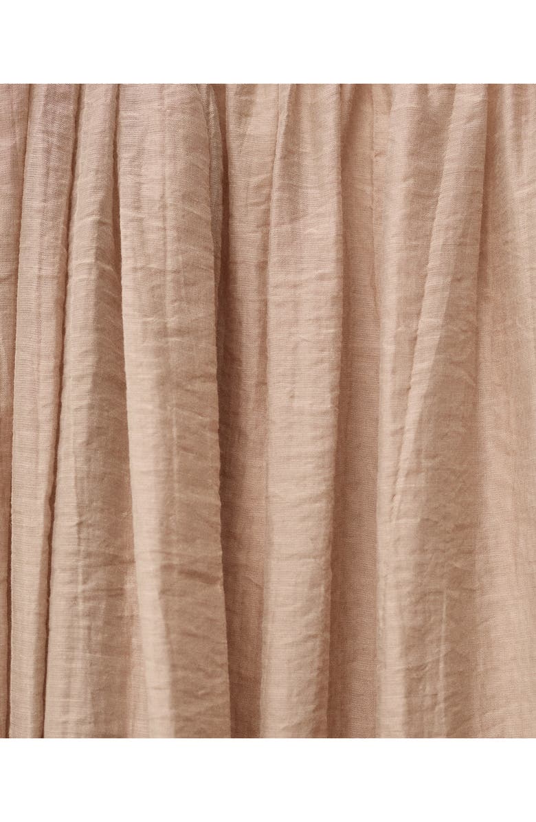 MANGO Gathered Belted Maxi Dress, Alternate, color, Beige