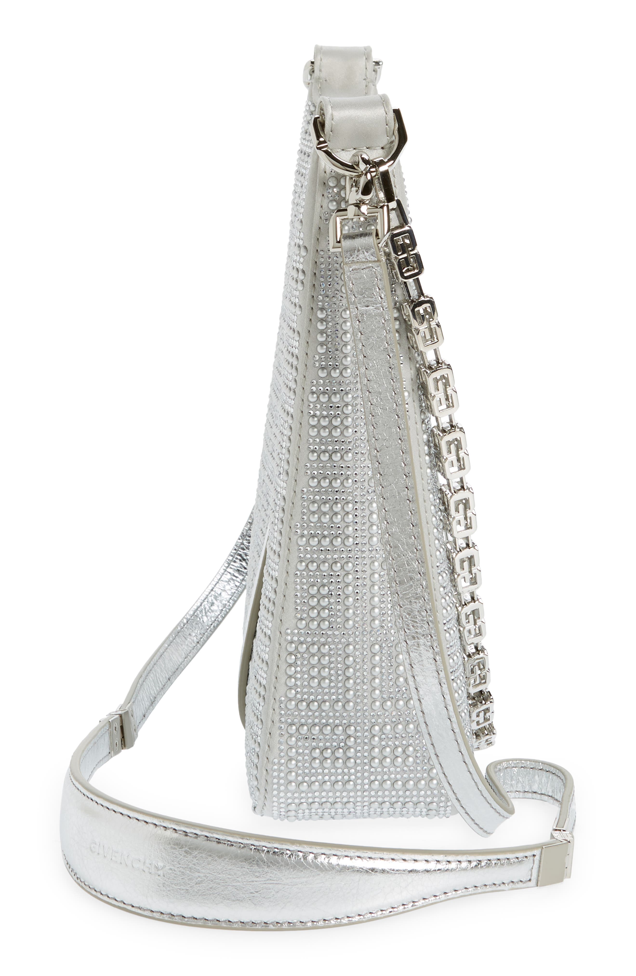 Givenchy Mini Cutout Crystal Embellished Shoulder Bag, Alternate, color, 