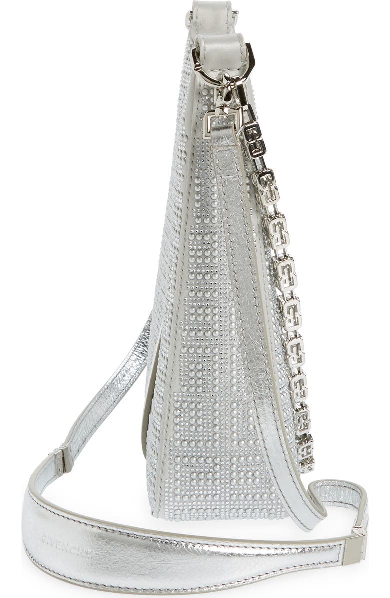 Givenchy Mini Cutout Crystal Embellished Shoulder Bag, Alternate, color,