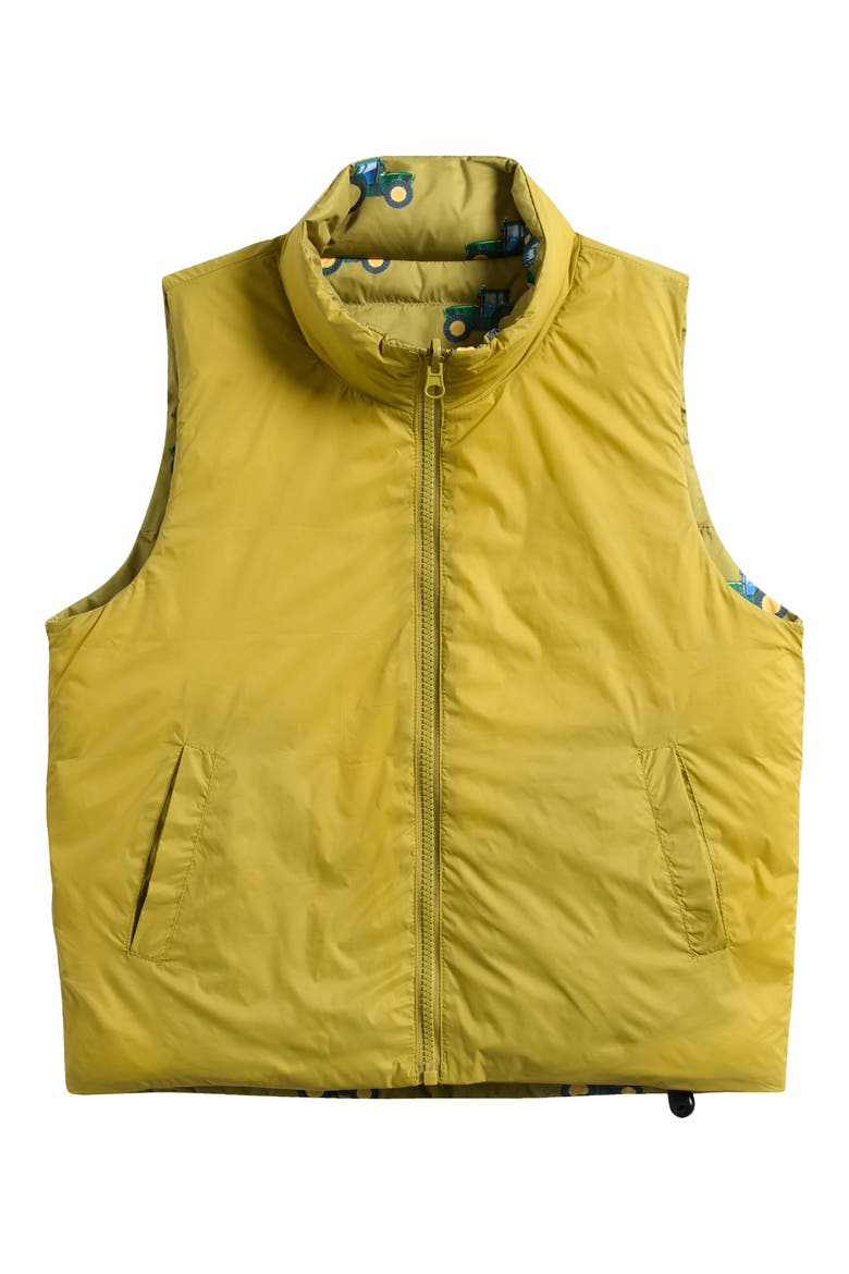 Kids' Casey Reversible Down Puffer Vest, Alternate, color, GREEN