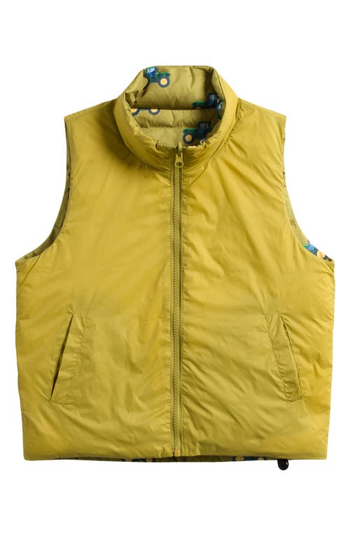 Calonie Kids' Casey Reversible Down Puffer Vest In Yellow