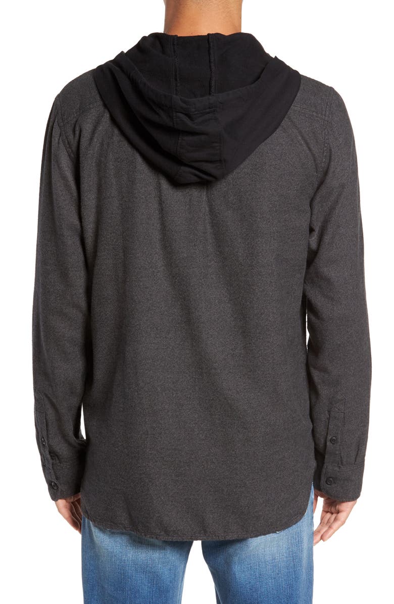 Vans Never Mind Hooded Zip Shirt Jacket, Alternate, color,