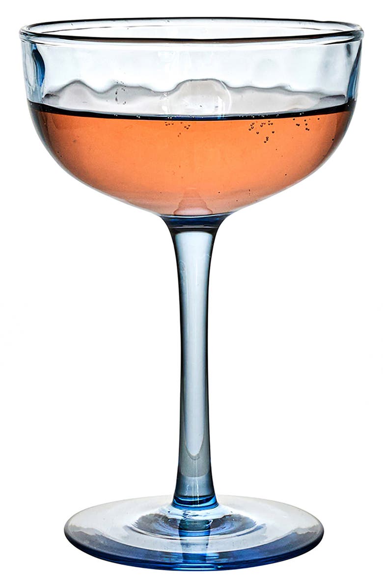 Juliska Puro Set of 2 Cocktail Coupé Glasses, Alternate, color, Chambray