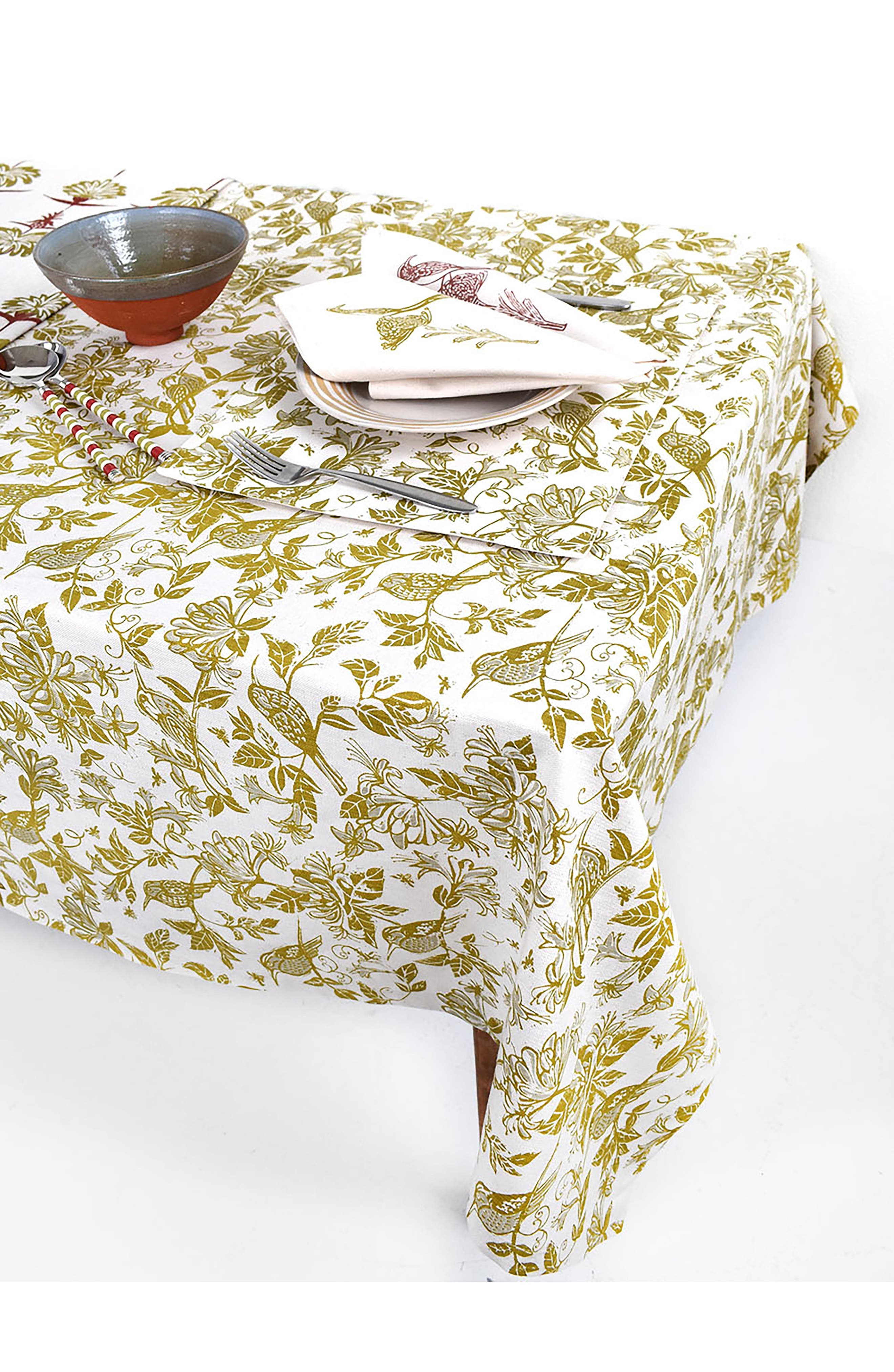 FRENCH HOME Honeysuckle Botanical Tablecloth
