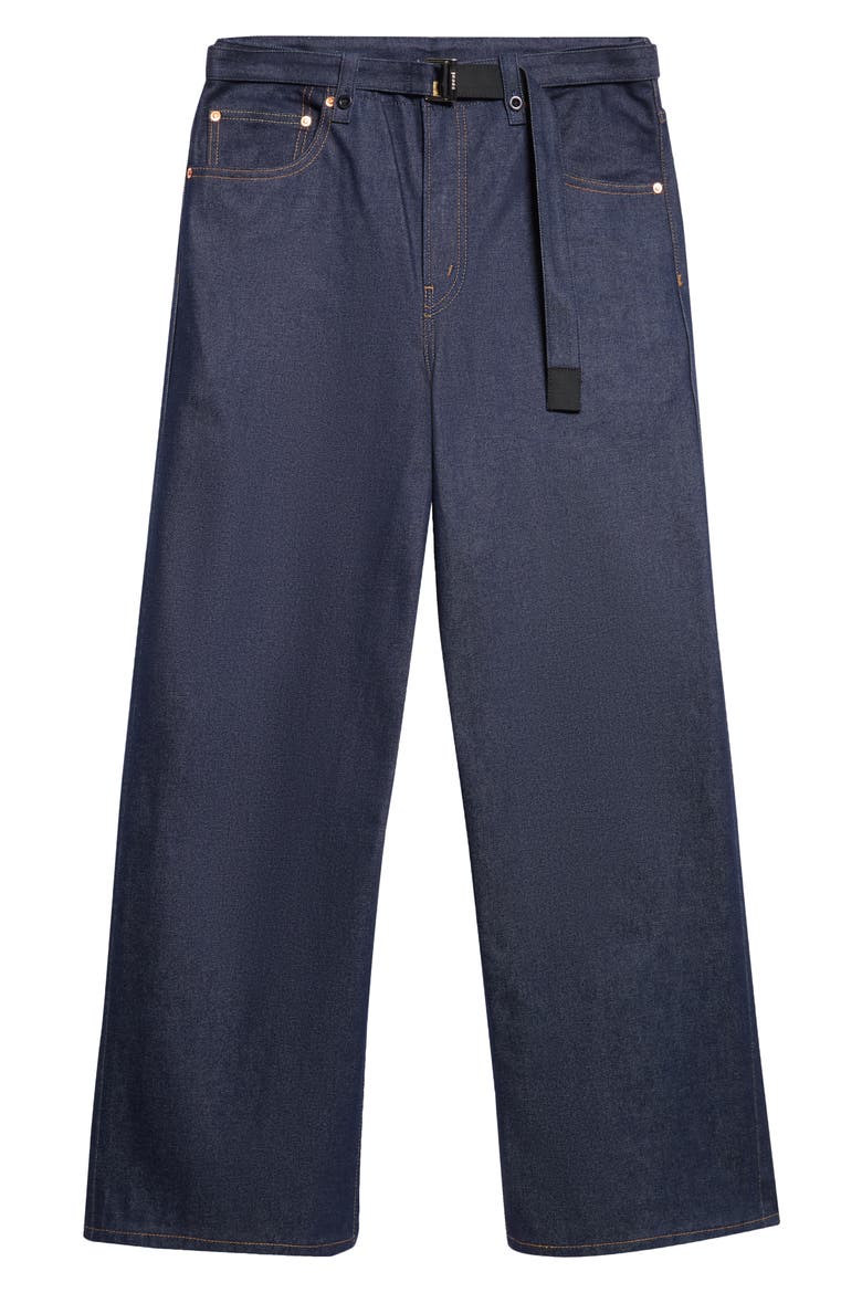 x Levi's® Gender Inclusive Wide Leg Belted Jeans, Alternate, color, INDIGO