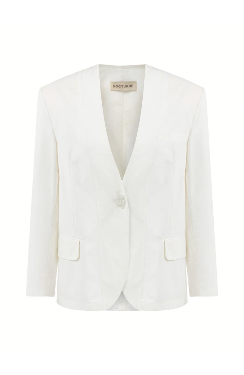 Nocturne Draped Blazer, Alternate, color,