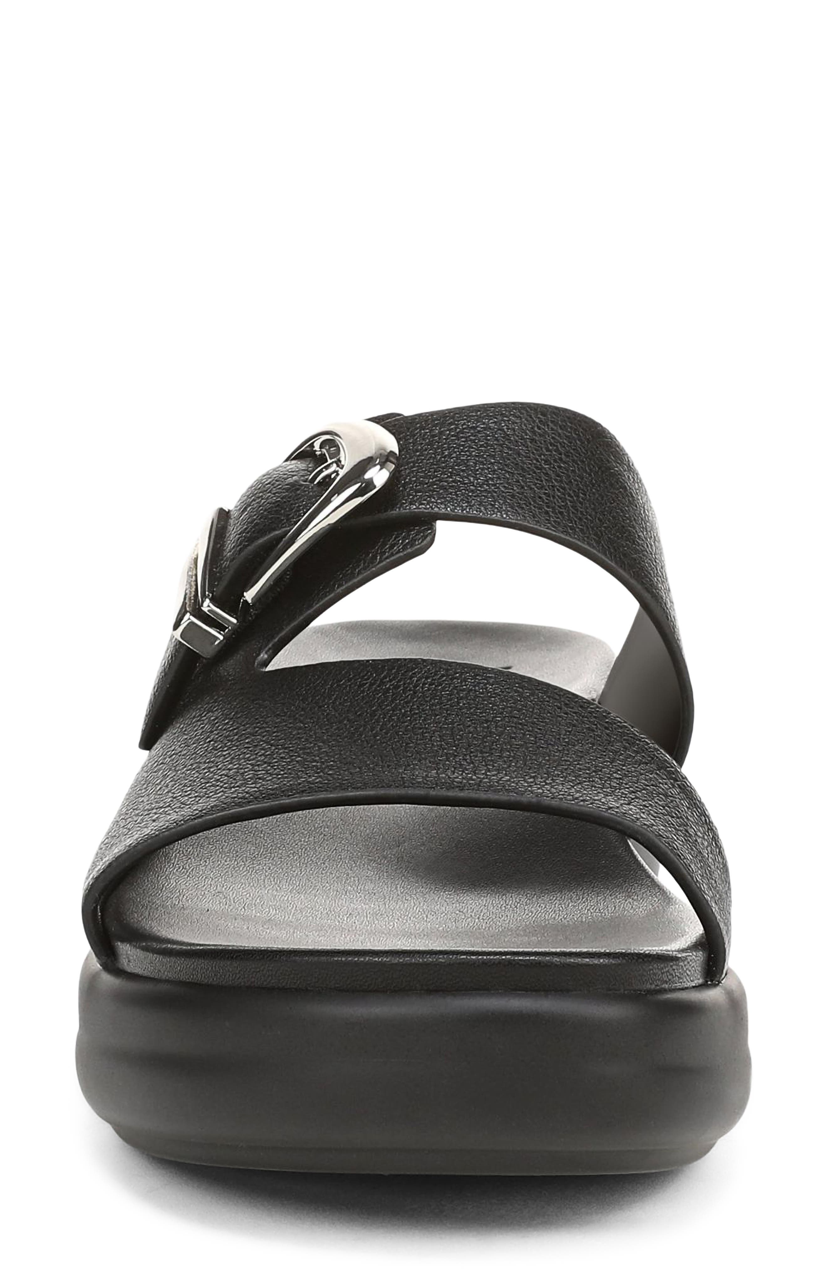 Calista Slide Sandal, Alternate, color, BLACK